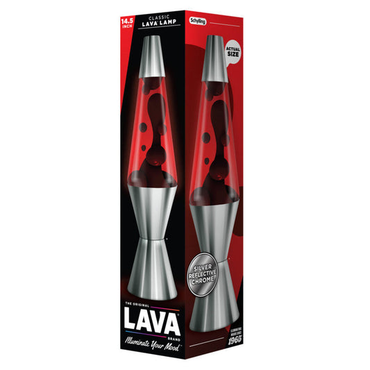 14.5″ Lava Lamp Chrome Plated Crimson - US 3284