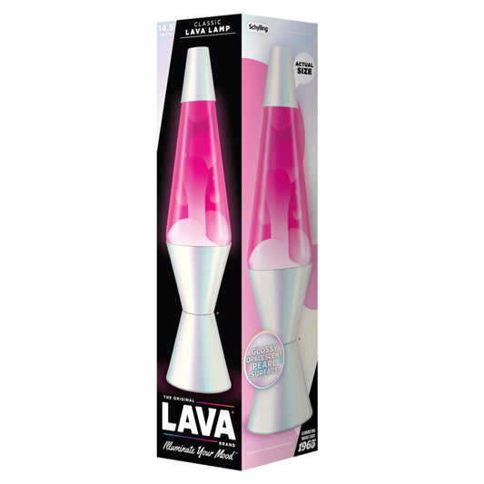 14.5″ Lava Lamp Opalescent Pearl - US 1018