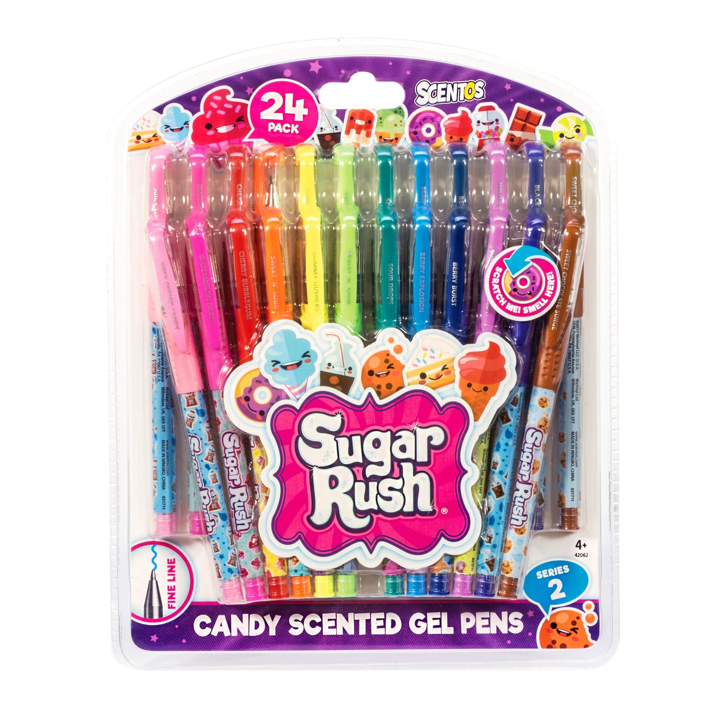 24 Sugar Rush Gel Pens – Scented - US 8901