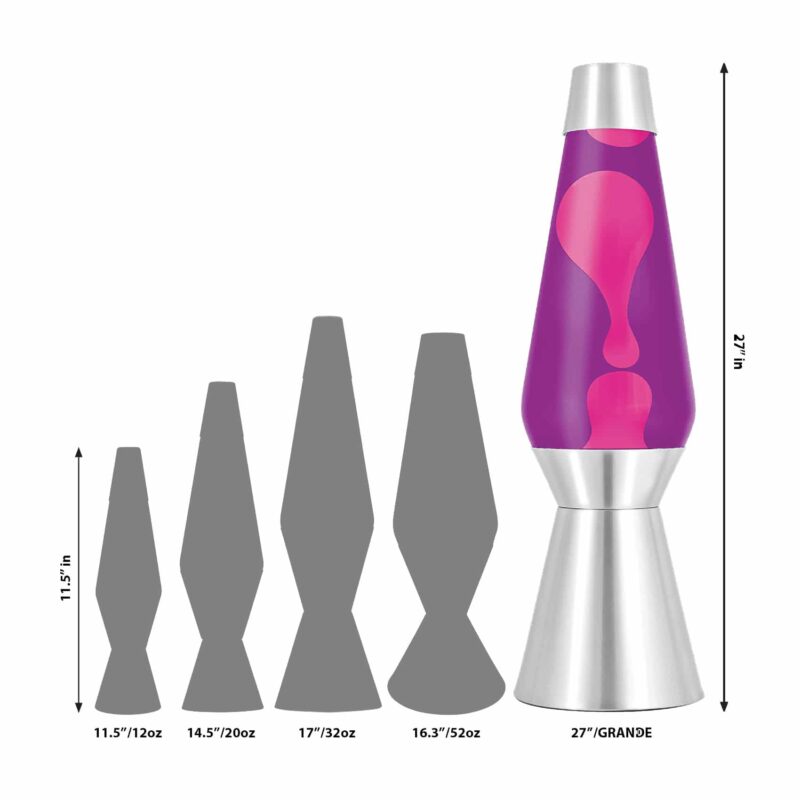 27″ LAVA Lamp Grande – Pink/Purple/Silver - US 7547