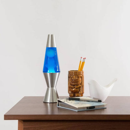11.5″ LAVA Lamp – White/Blue/Silver - US 2453