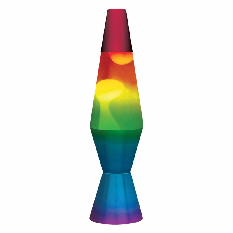 11.5″ LAVA Lamp Rainbow – White/Tricolor - US 3614