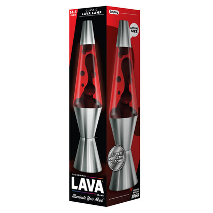 14.5″ Lava Lamp Chrome Plated Crimson - US 8732
