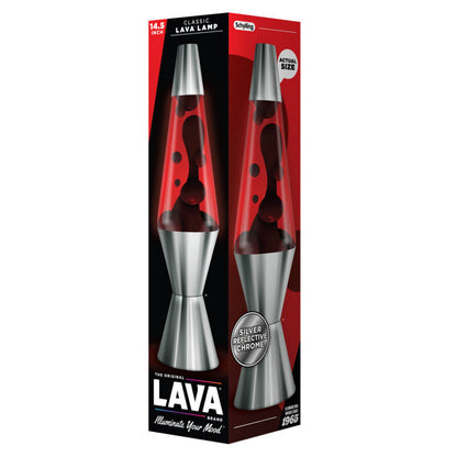 14.5″ Lava Lamp Chrome Plated Crimson - US 3284
