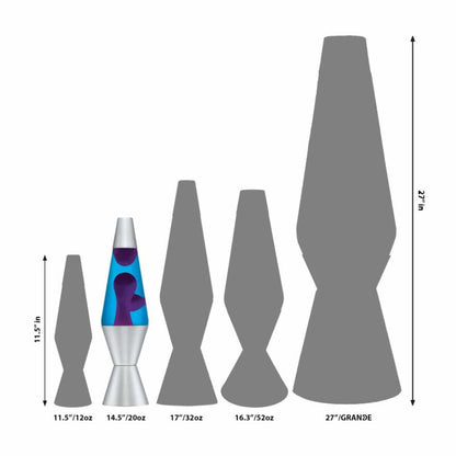 14.5″ LAVA Lamp – Purple/Blue/Silver - US 1446