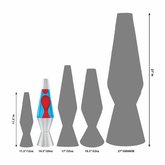 14.5″ LAVA Lamp – Red/Blue/Silver - US 7667