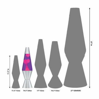 14.5” LAVA Lamp – Pink/Purple/Silver - US 2361