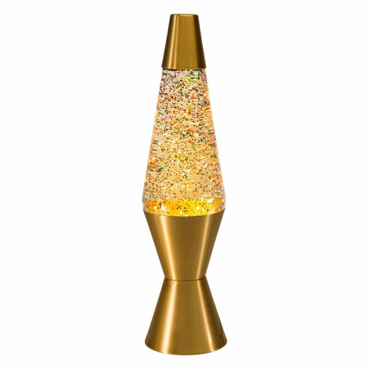 14.5″ LAVA Lamp Rainbow Glitter – Clear/Gold - US 4783
