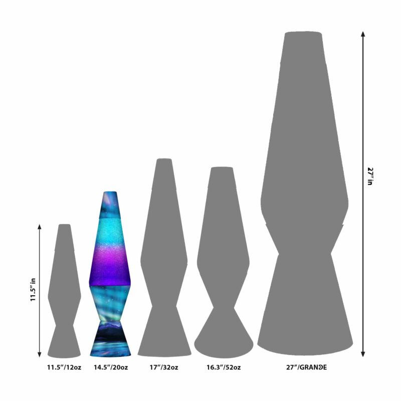 14.5″ LAVA Lamp Colormax Northern Lights – Glitter - US 2078