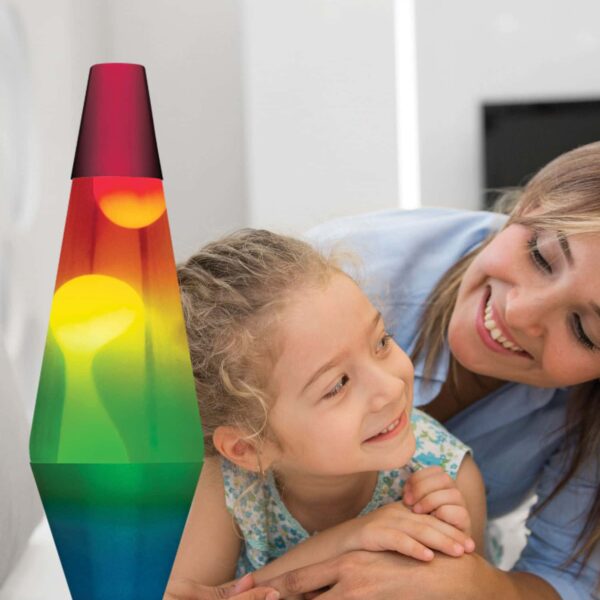 14.5” LAVA Lamp Rainbow – White/Clear/Tricolor - US 7145