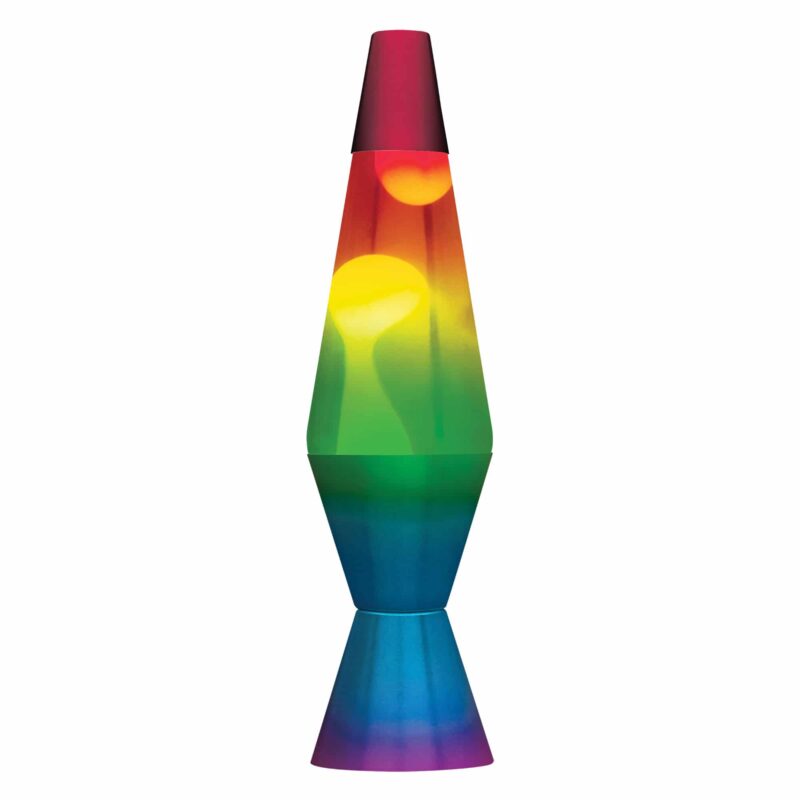 14.5” LAVA Lamp Rainbow – White/Clear/Tricolor - US 7145