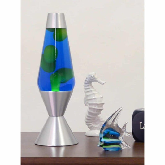 16.3″ LAVA Lamp – Yellow/Blue/Silver - US 7865