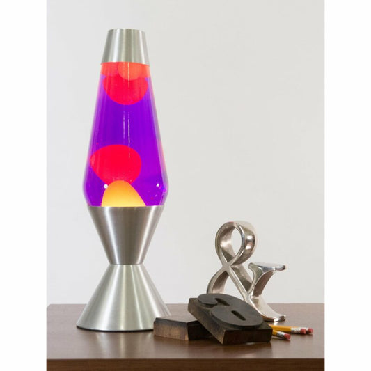 16.3″ LAVA Lamp – Yellow/Purple/Silver - US 1804