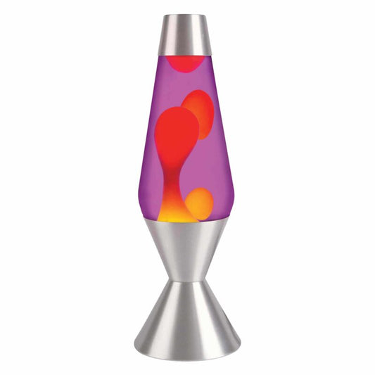 16.3″ LAVA Lamp – Yellow/Purple/Silver - US 1804