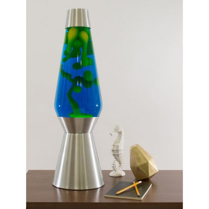 27″ LAVA Lamp Grande – Yellow/Blue/Silver - US 8251